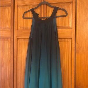 VENUS Black and Teal Sparkle Dress